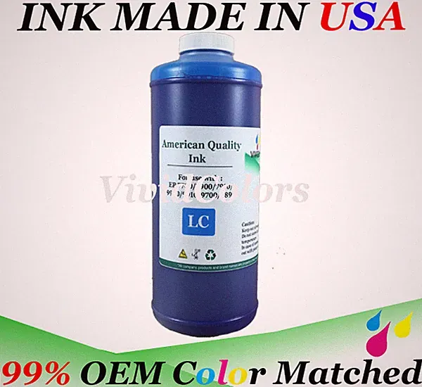 1 liter refill ink for 4000 Light Cyan Ink Bottle