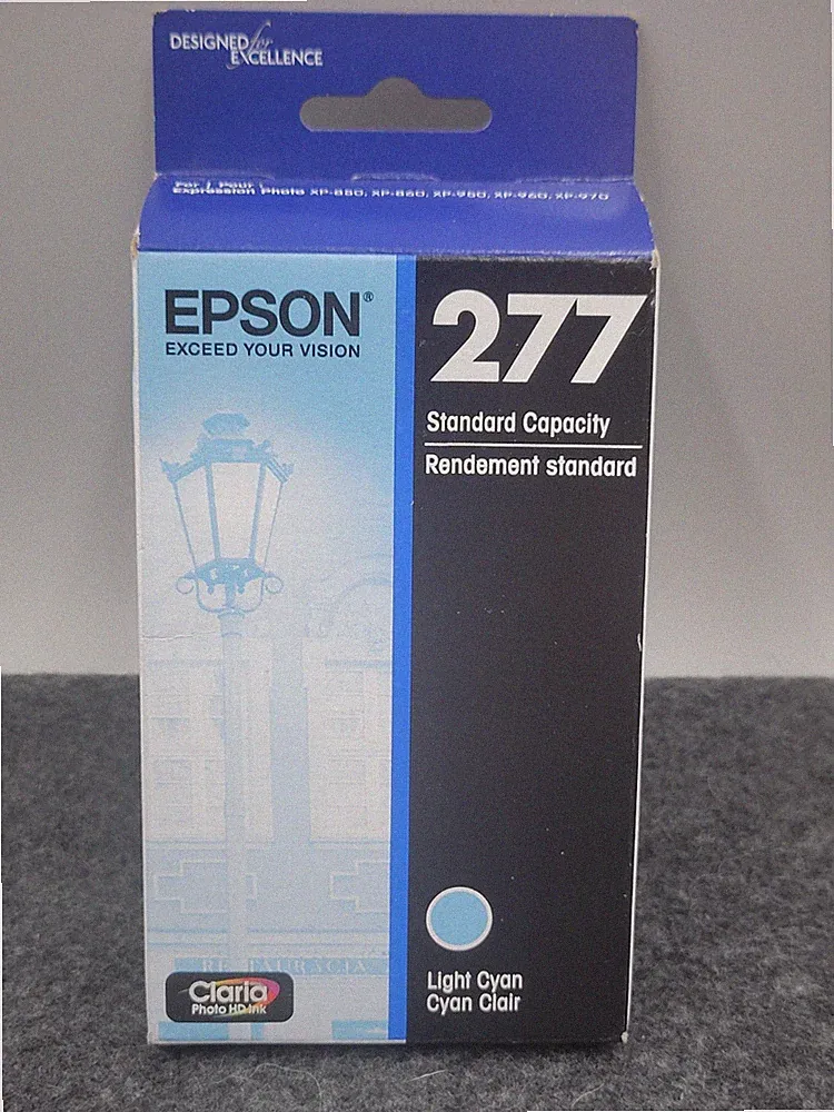 Epson Light Cyan Inkjet Printer Ink Claria Photo High Definition 1 Count