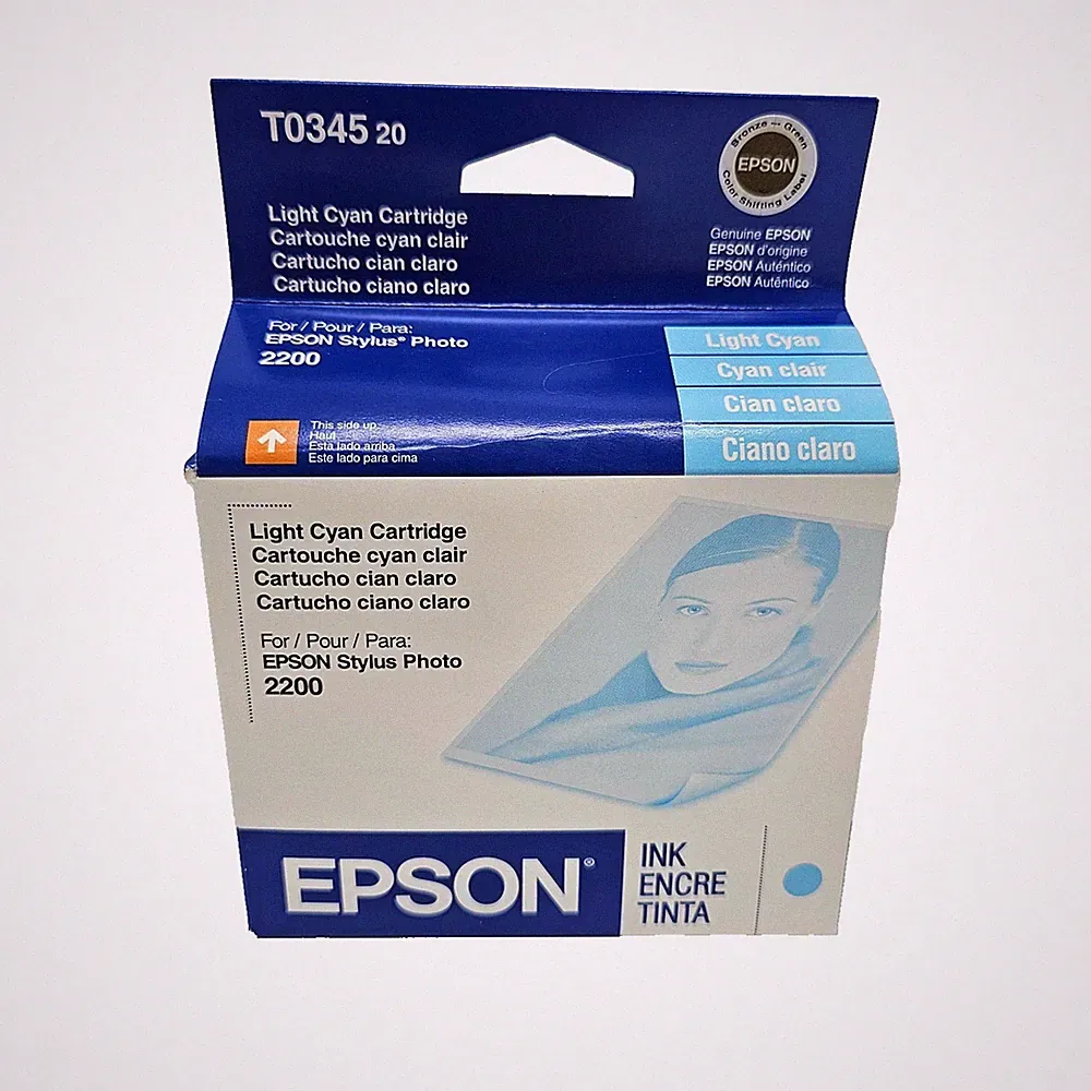 Epson T034520 Light Cyan Ink Cartridge for Stylus Photo 2200 Exp 05/2005