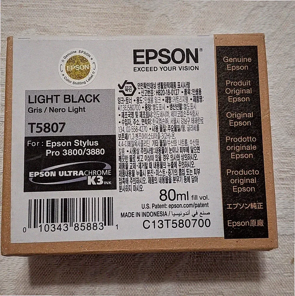 Genuine Epson 3880 Printer Ink T580 Inks