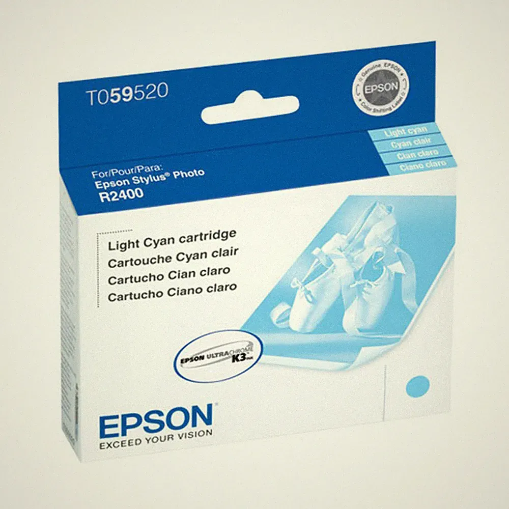 Genuine Epson 59 T0595 Light Cyan Ink Cartridge for Stylus Photo R2400