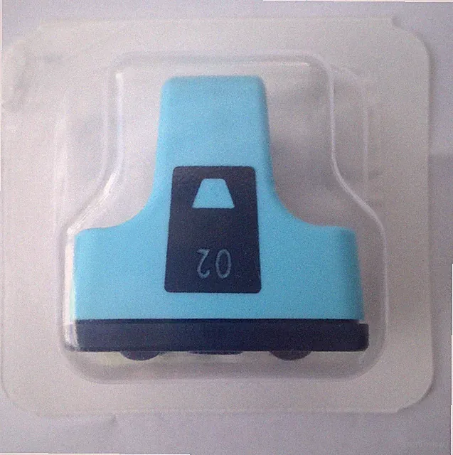 Genuine HP 02 printer ink; Light Cyan ; expired but new
