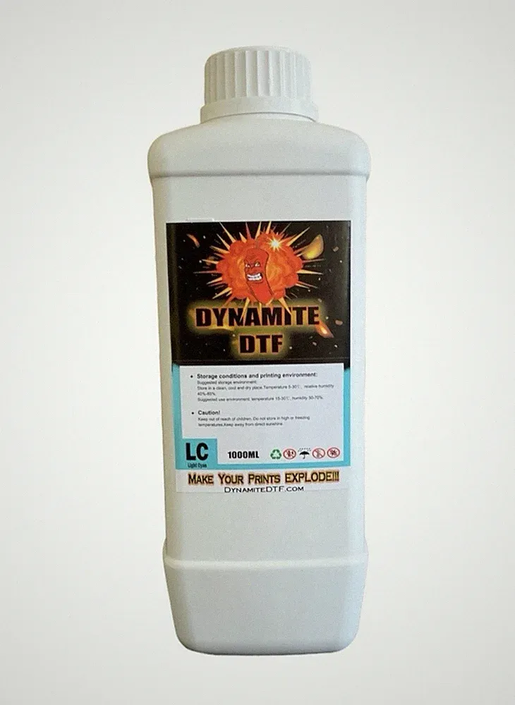 🧨 Light Cyan Direct to Film DTF Ink - 1 Liter Bottle. Light Cyan. USA Seller.