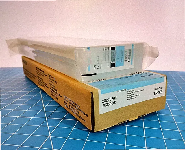 *NEW* Epson Genuine Sealed Light Cyan Inks T55K5 700ml C13T55K500 Exp. 02/2027