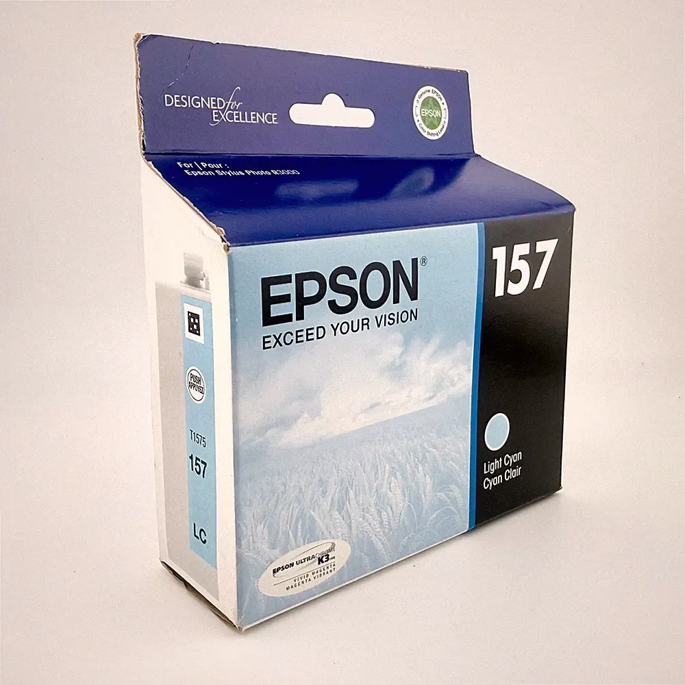 Sealed! Genuine Epson 157 Light Cyan Printer Ink Cartridge T157520 Best 08.2015
