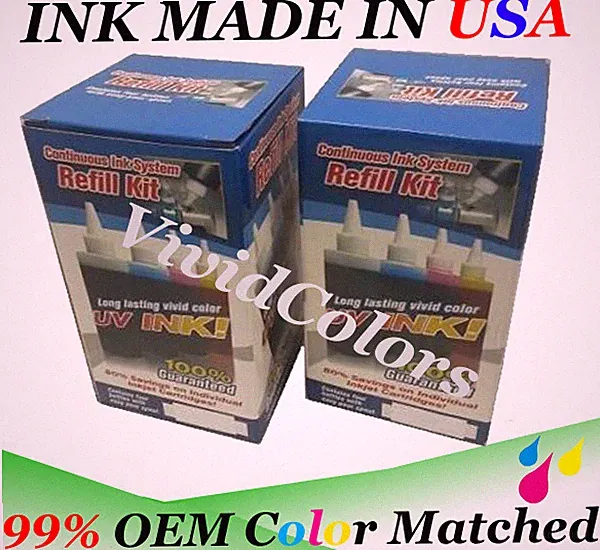 Vivid Colors Refill Ink Bottles (non-OEM) for R280 CIS UV ink